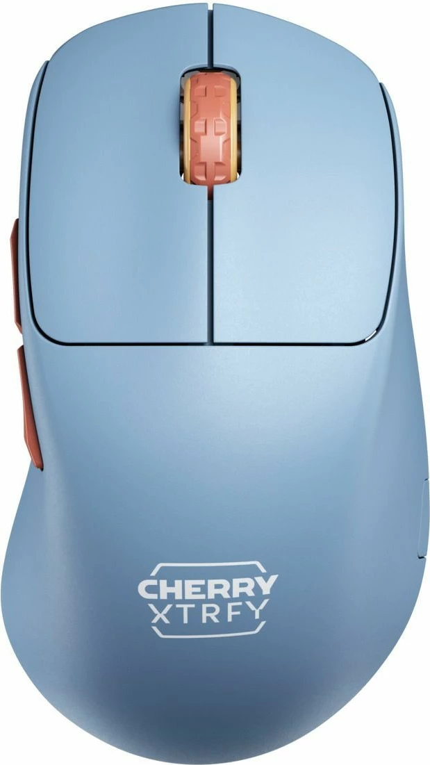 Maus CHERRY XTRFY M64 Wireless, 26000 DPI, Blu, Kafe, Turquoise