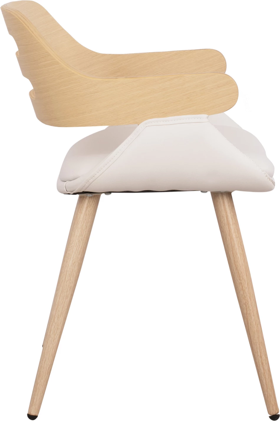 Karrige ndihmëse Superior Pro Sonama me PU të bardhë FH8491.02 50x53x76cm