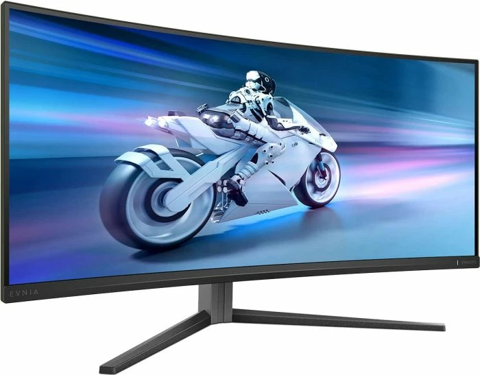 Monitor PHILIPS Evnia 34M2C6500/00, 34\", OLED, WQHD 3440x1440, 175Hz, i lakuar 1800R, i zi