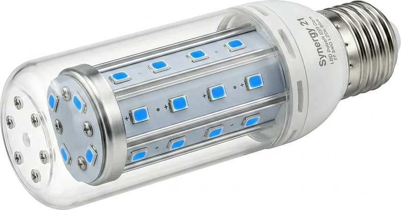 Llambë LED Synergy21 Retrofit E27 Corn, 27 SMD, dritë blu