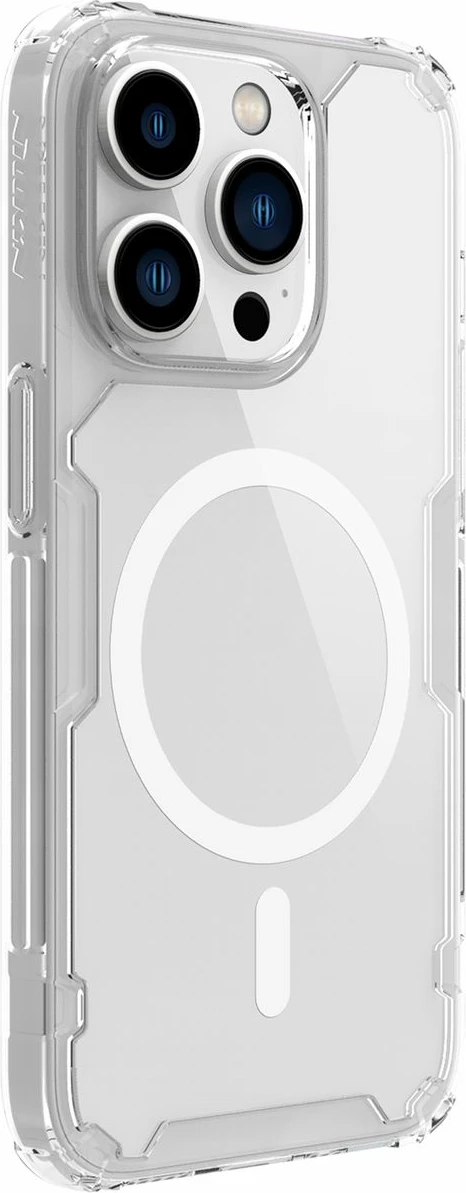 Mbështjellës Nillkin Nature Pro për iPhone 15 Pro Max me MagSafe, i bardhë