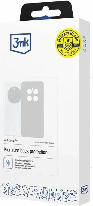 Mbështjellës telefoni 3mk Matt Case Pro për iPhone 13, i zi