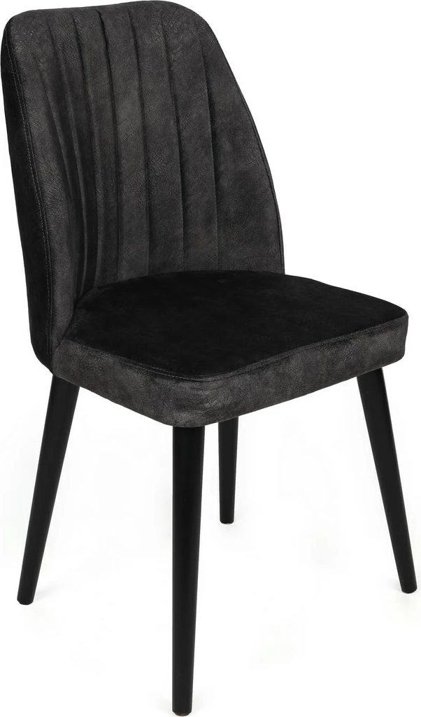 Set karrigesh (4 copë), Skye Decor, Alfa-437 V4, anthracite e zezë