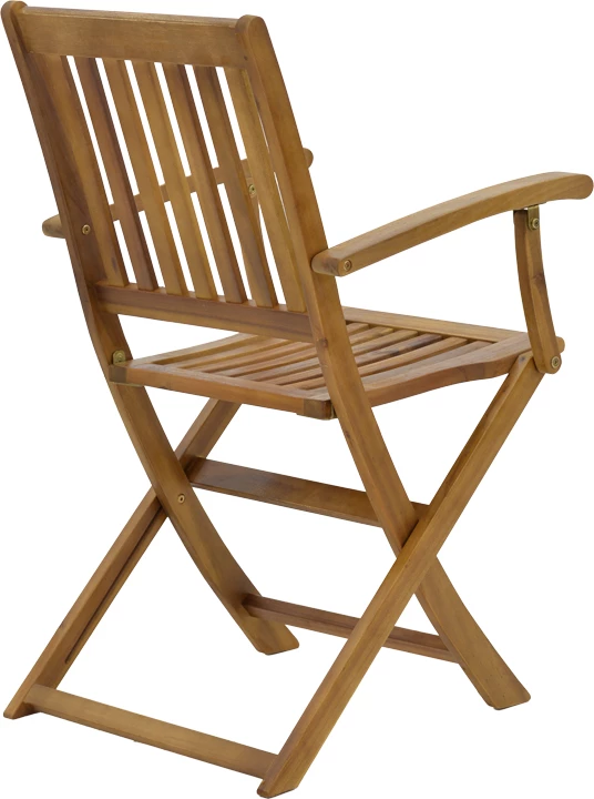 Tavolinë me karrige për terasë Joter-Lazio, set prej 5 copash, dru akacie natyrale, 50x50x70cm