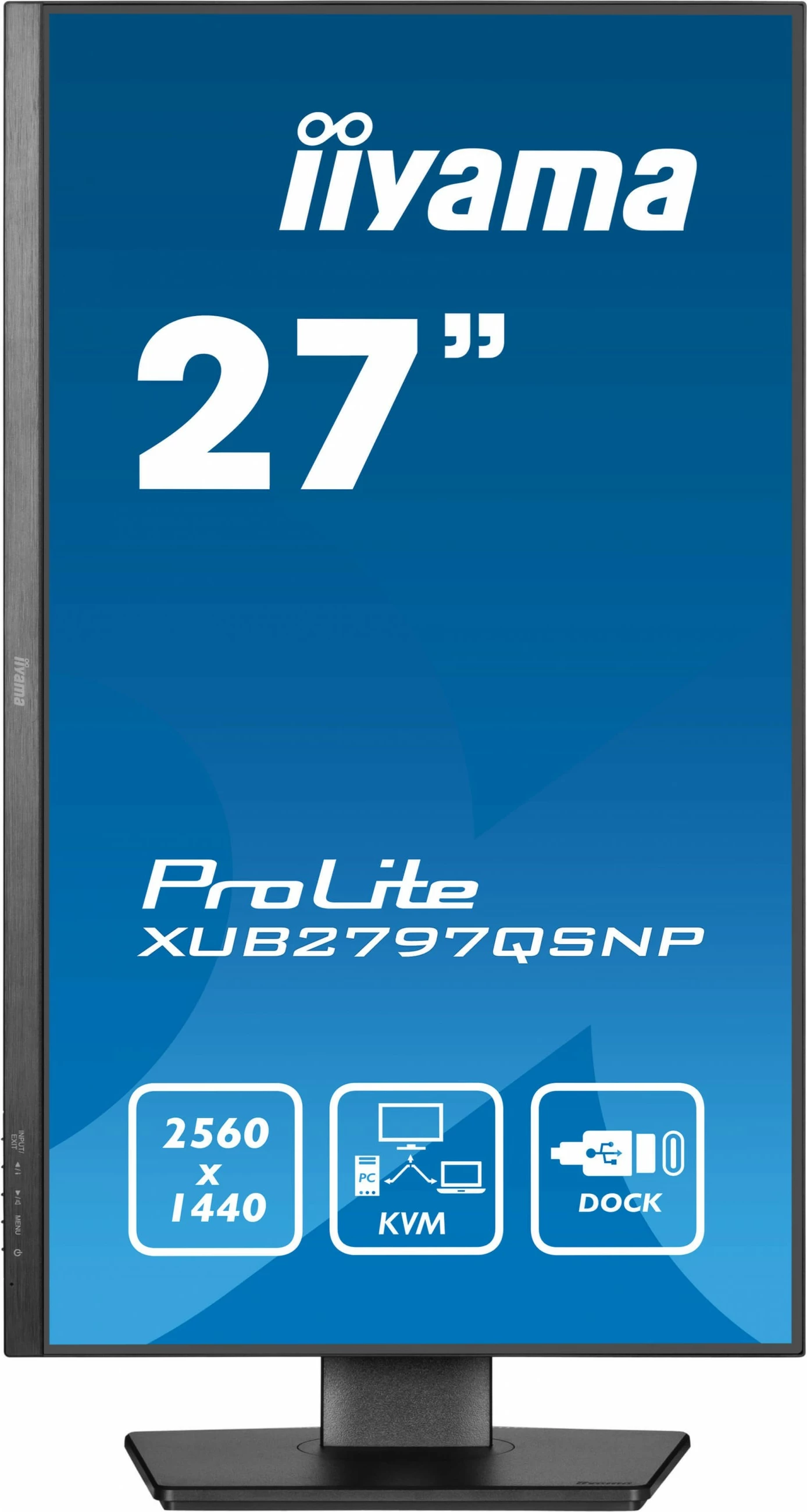 Monitor iiyama ProLite XUB2797QSNP-B1, 27", WQHD, LED, 1 ms, e zezë