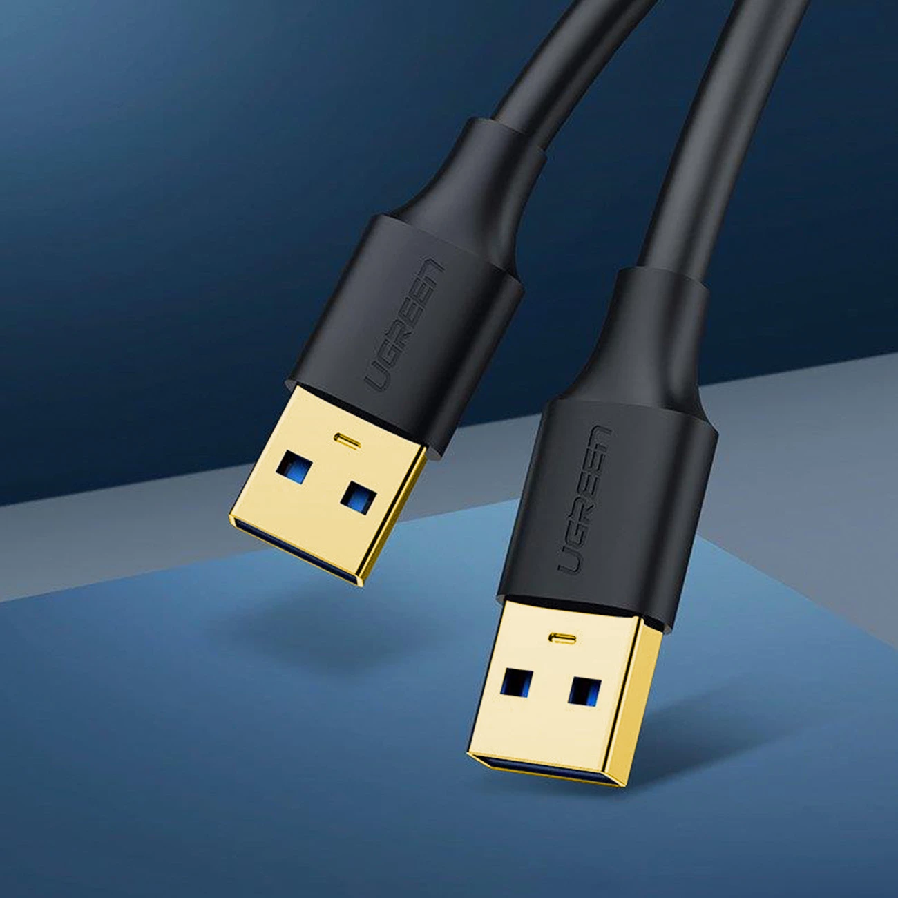 Kabllo USB-A 3.0 Ugreen US128 10371, 2m, e zezë