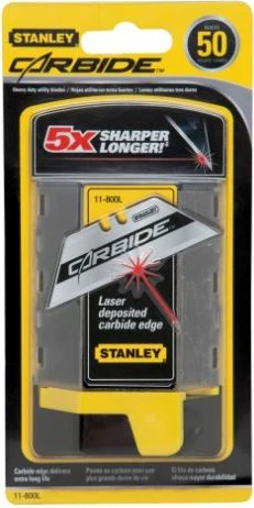 Teh trapezoidal Stanley Carbide Blade 8-11-800, 50 copë