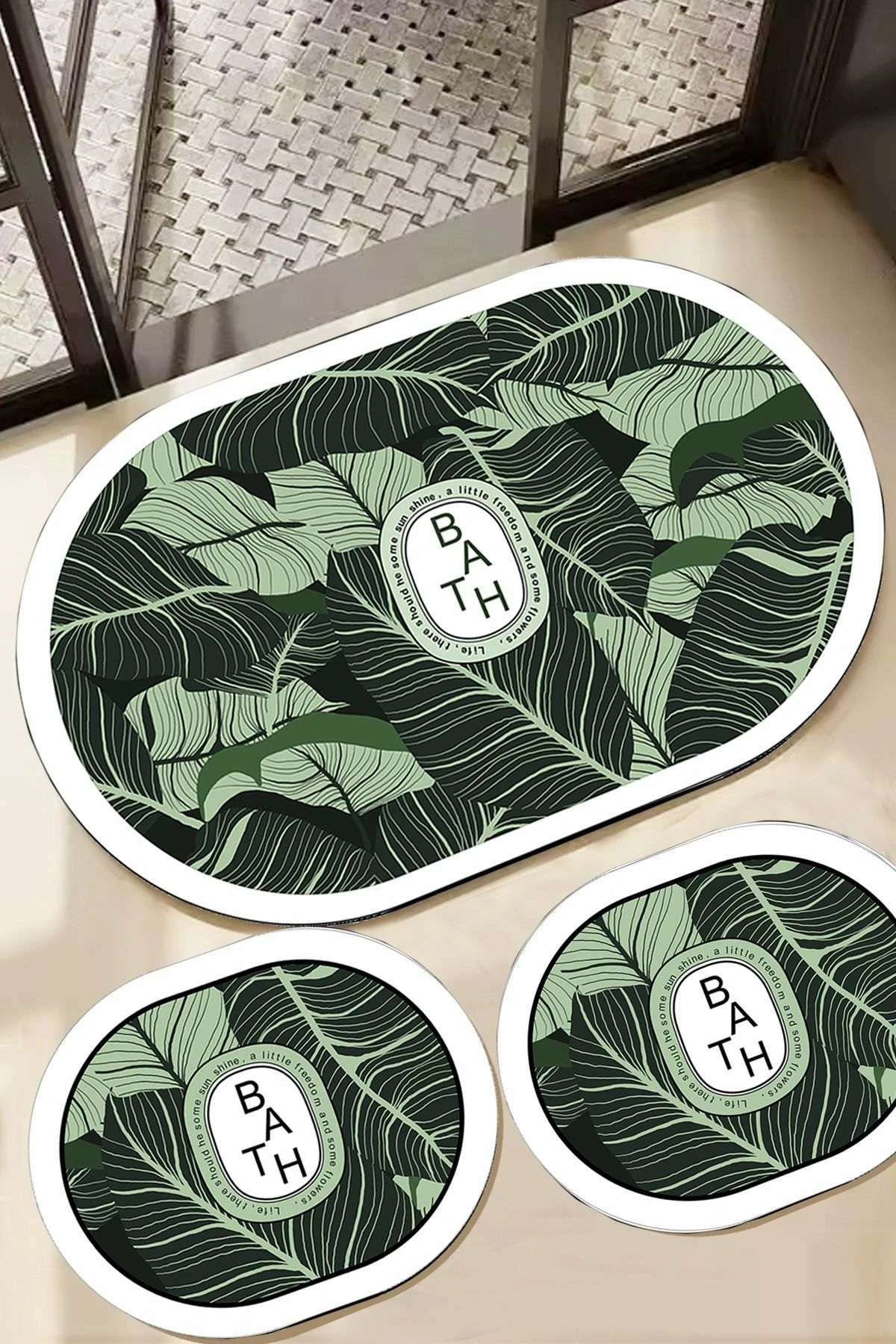 Set tapetash për banjo (3 copë), Mijolnir, Aleas, ngjyrë e gjelbër