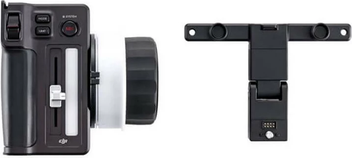 Kontrollues fokus DJI Three-Channel Follow Focus për Ronin 4D, me mbajtëse monitori dhe 3 unaza gome