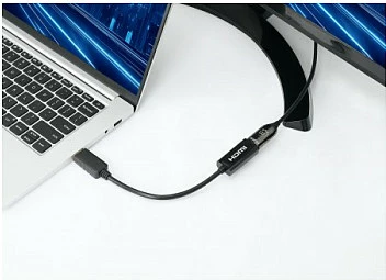 Adapter aktiv DisplayPort në HDMI MANHATTAN, 4K 60Hz, DP mashkull - HDMI femër, 0.15m, i zi