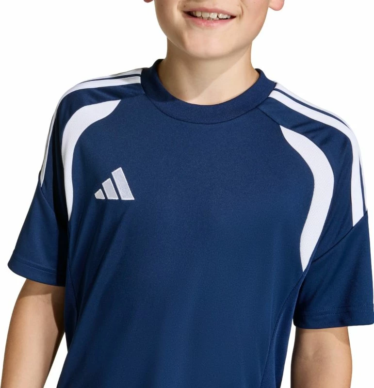 Fanellë futbolli për fëmijë adidas, kaltër e bardhë