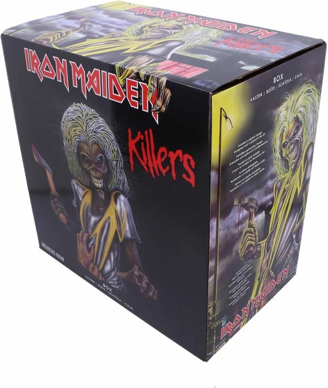 Kuti dekorative bust, NEMESIS NOW, Iron Maiden Killers, me hapësirë ruajtjeje