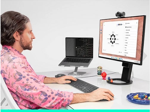 Maus Logitech MX Master 4 for Business, pa kabllo RF + Bluetooth, 8000 DPI, Logi Bolt, grafit