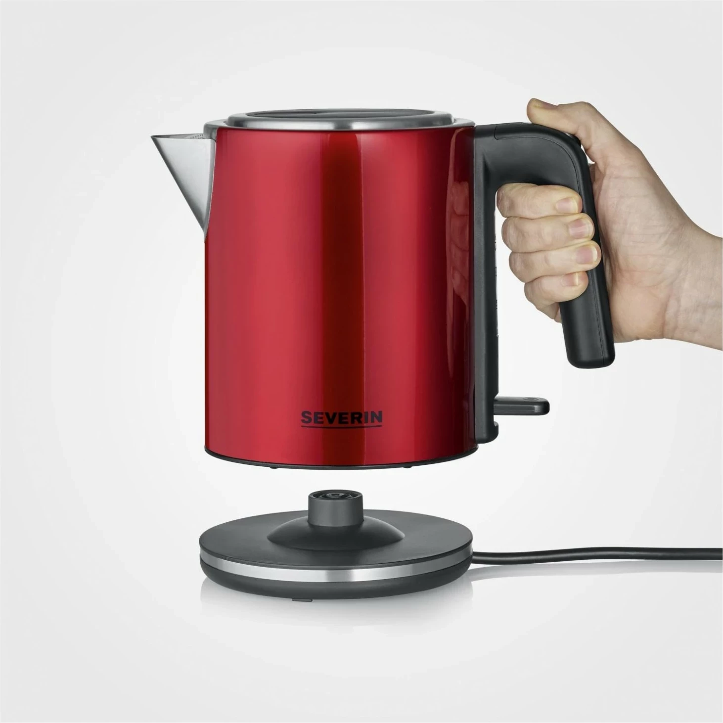 Çajnik elektrik Severin WK 3427, 1L, 2400W, i kuq
