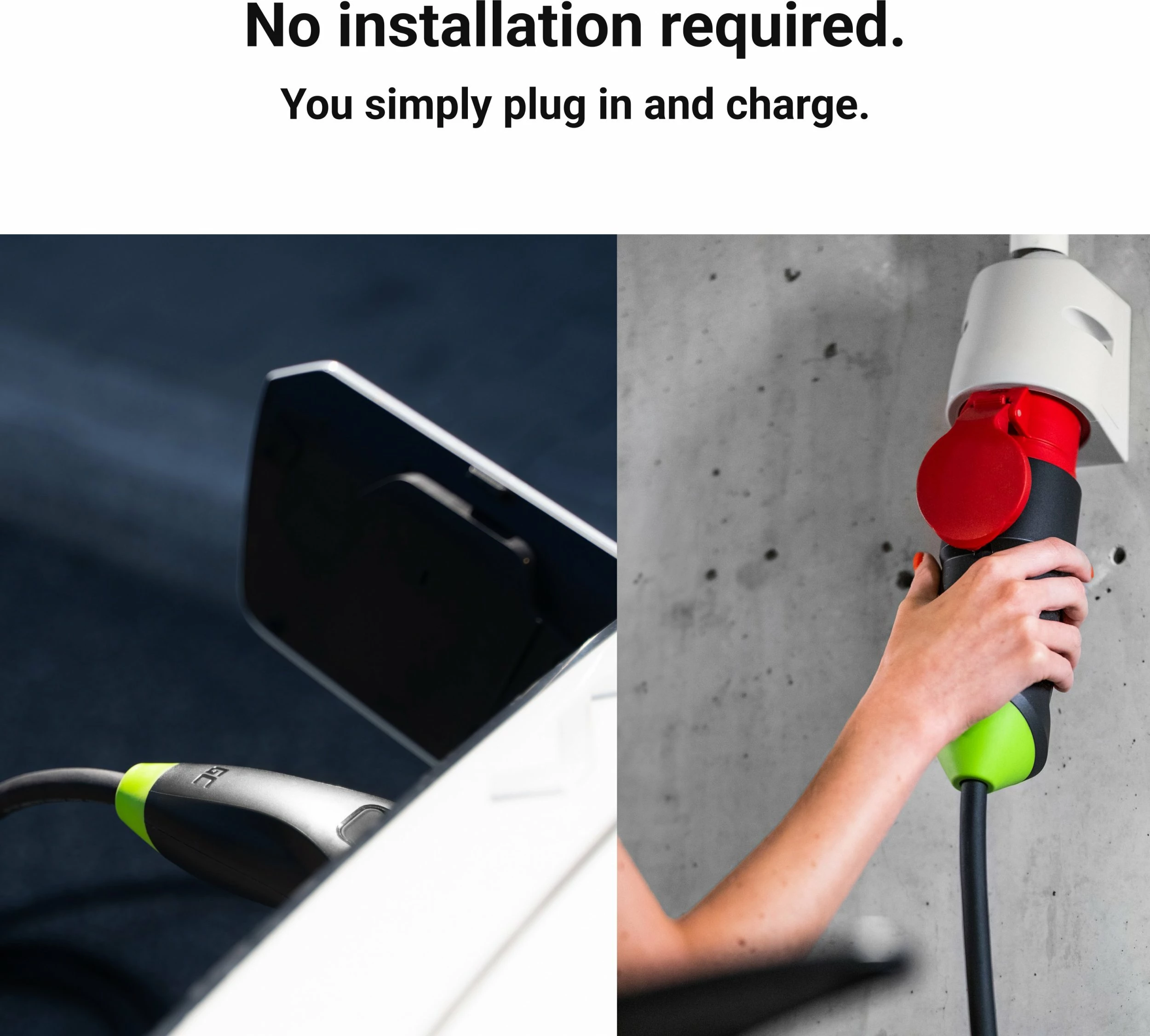 Karikues portativ për veturë elektrike Green Cell Habu EVGC01 11 kW 3-fazor Type 2 kabllo fikse 7 m, i zi