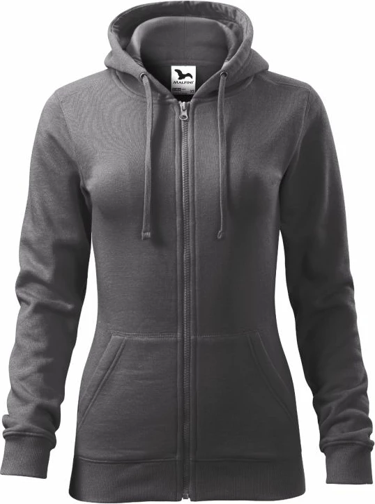 Duks me kapuç Malfini për femra, ngjyrë gri