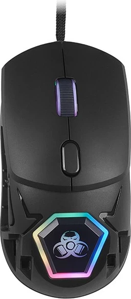 Maus Tracer GameZone NEON USB, RGB, 12400 dpi, i zi