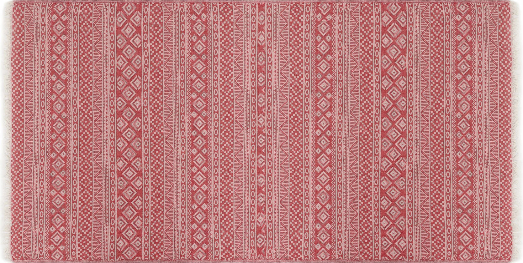 Peshqir plazhi Fouta, model qilimi, ngjyrë e kuqe, Mijolnir, 90x170cm