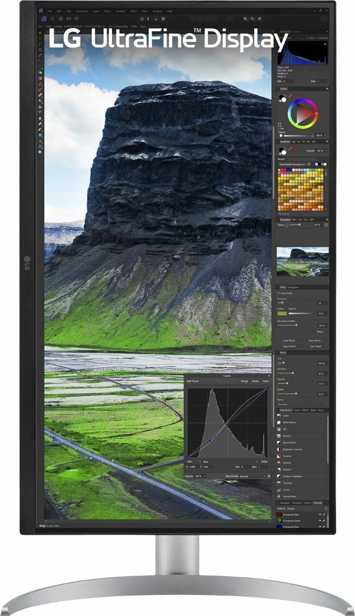 Monitor LG UltraFine 27UQ850V-W 27" UHD 4K IPS, HDR400, USB-C, bardhë/argjendtë