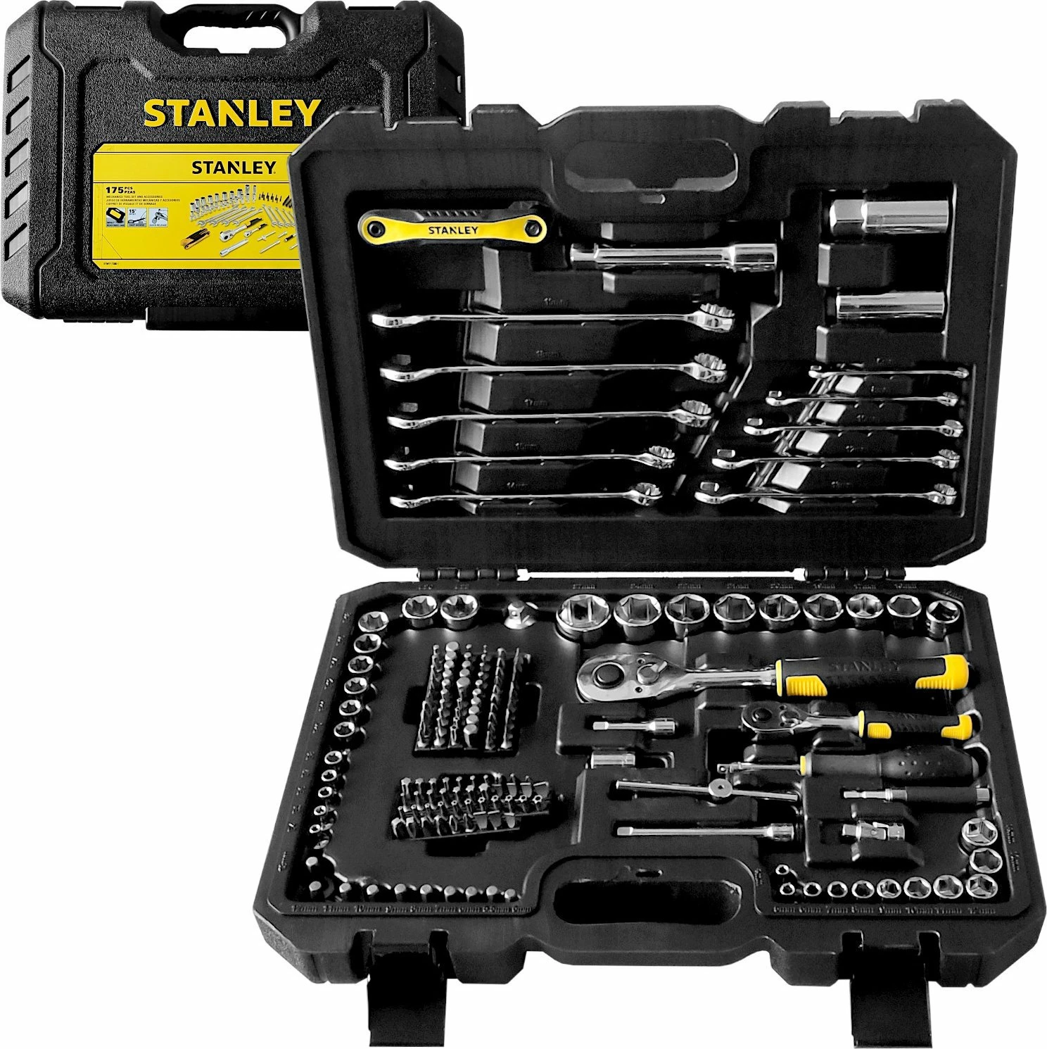 Set veglash Stanley STMT17380-1, 175 copë, 1/4\"-1/2\"
