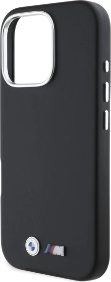 Mbështjellës BMW M Smooth Full Wrapped Metal MagSafe për iPhone 16 Pro, zi