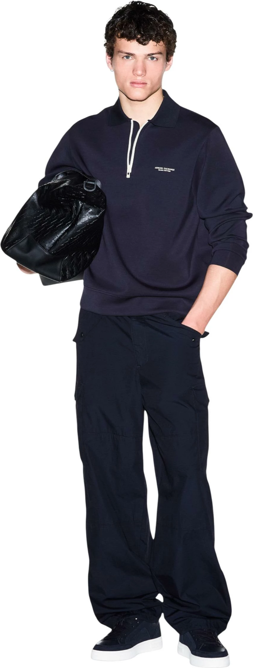 Duks për meshkuj Armani Exchange XM002940 AF19936, i kaltër [Madhësia: XXL]