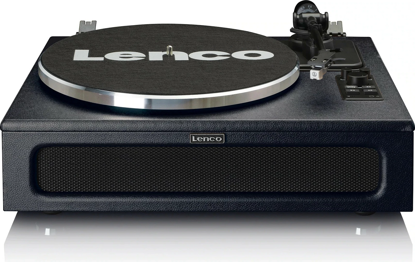 Gramafon Lenco LS-430BK, me altoparlantë të integrum, Bluetooth 5.0, 40 W, 33/45 RPM, i zi
