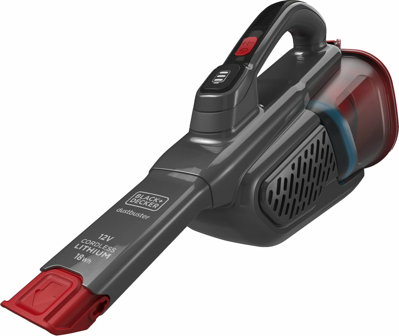 Fshesë dore me bateri Black&Decker BHHV315B 12V 1.5Ah me bazë karikimi dhe dorezë të zgjatshme, e zezë