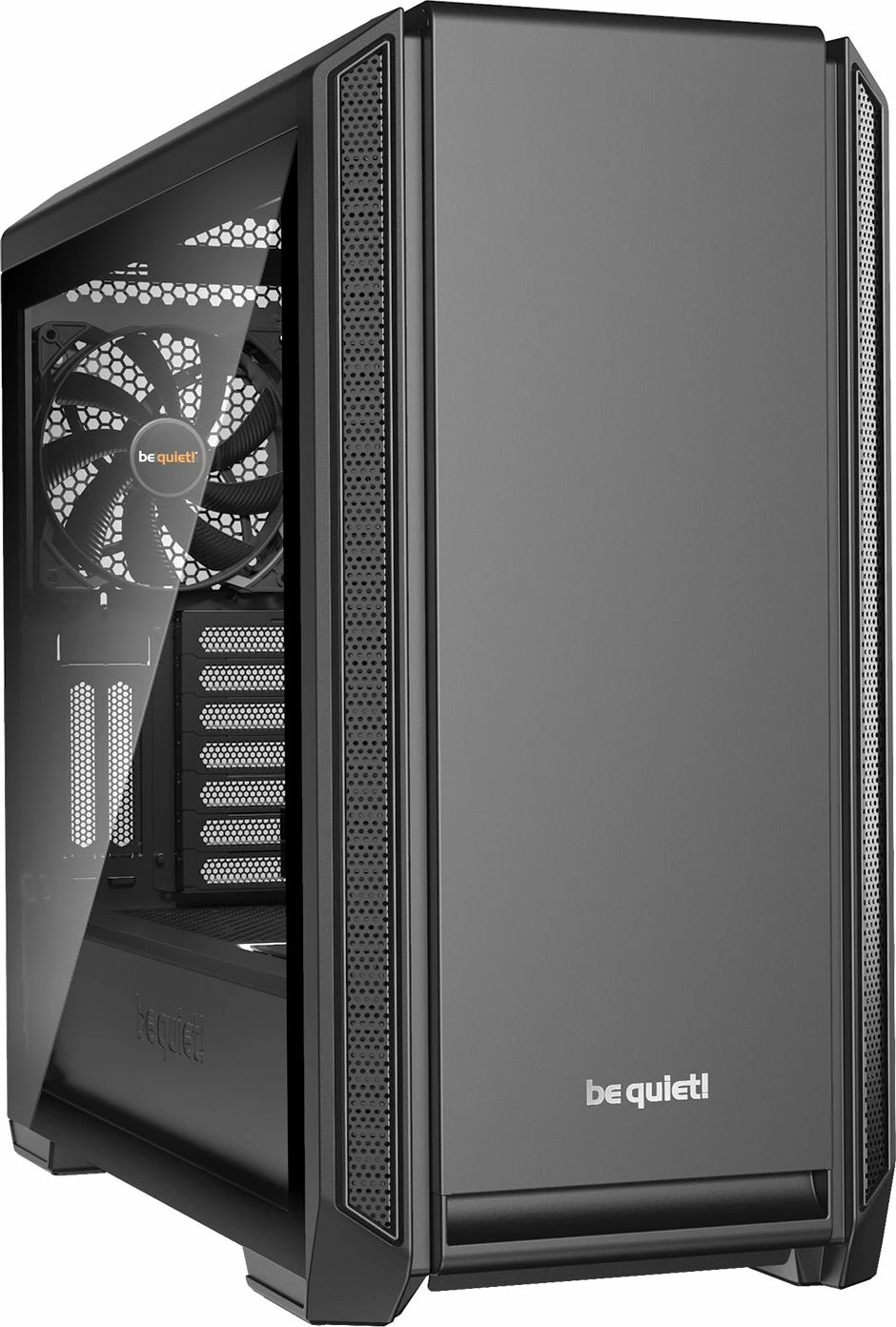 Kasë be quiet! Silent Base 601 BGW26 Midi Tower ATX/e-ATX me xham të temperuar, e izolume për zhurmë, 2x 140mm fan, pa PSU, e zezë