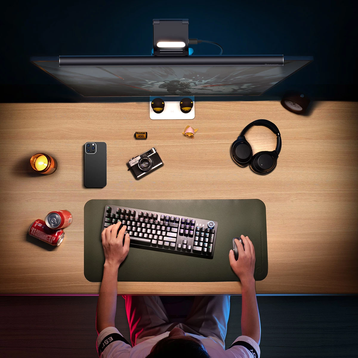 Llambë LED për monitor Baseus i-wok2, DGIW000101, e zezë