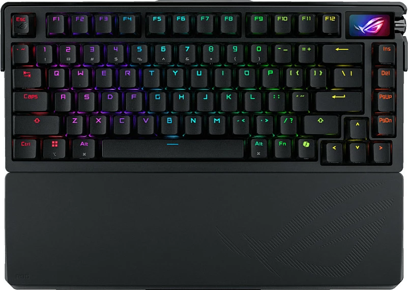 Tastierë gaming ASUS ROG Azoth Extreme, 75%, mekanike ROG NX Snow, Wireless/Bluetooth 5.1, OLED, RGB, FR QWERTZ, e zezë