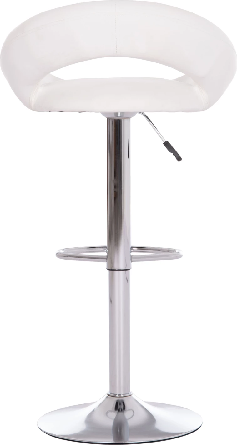 Karrige për bar rrotulluese REA, lëkurë PU e bardhë, me amortizator, 54x47x96cm, set prej 2 copë