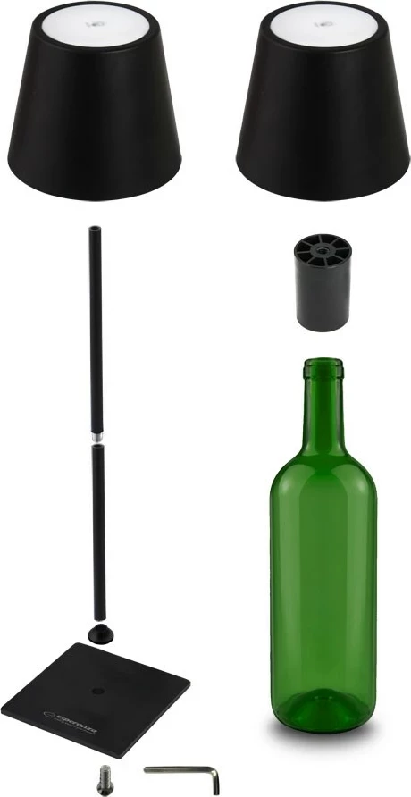 Llambë tavoline LED Esperanza ELD119K, 2400 mAh, e zezë