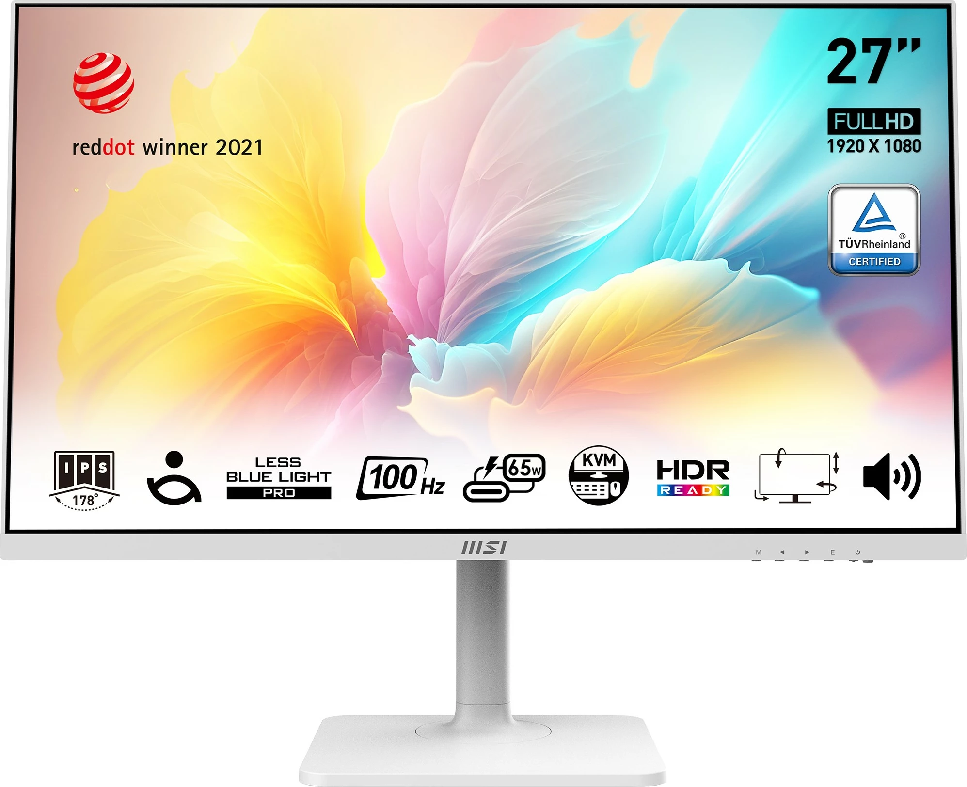 Monitor MSI MD272XPWDE 27", Full HD, bardhë