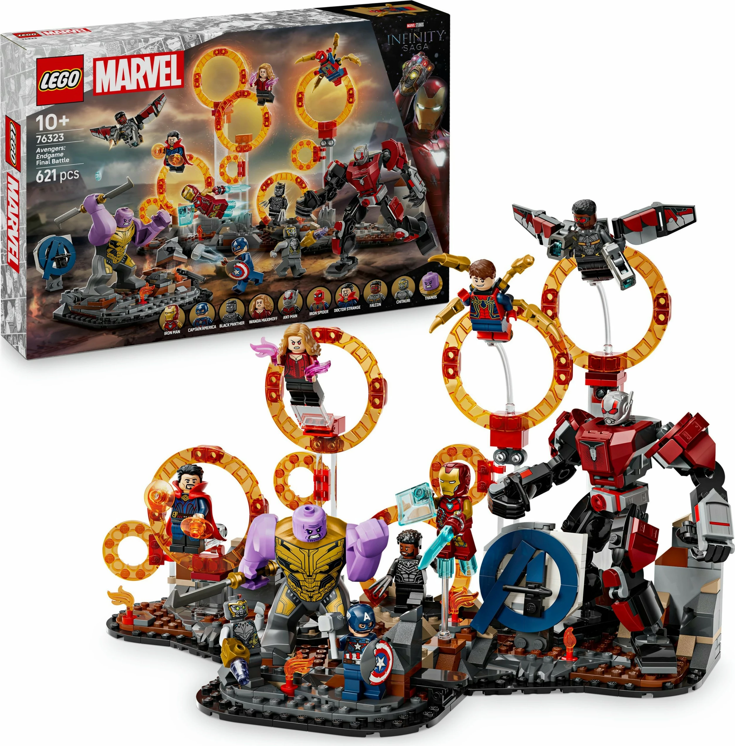 Set ndërtimi LEGO Marvel Avengers: Endgame Final Battle 76323, 621 pjesë, multikolor
