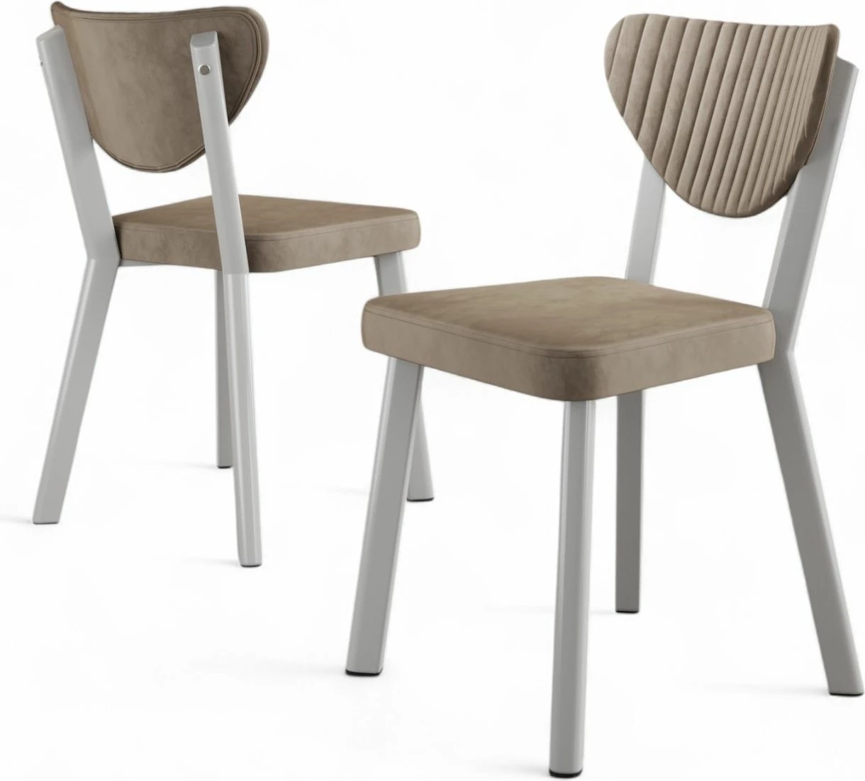 Set karrigash (6 copë) Hanah Home, Arfe, kapuçino, e bardhë