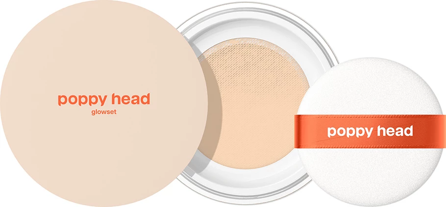 Pudër e lirshme për fytyrë Poppy Head Glowset për femra Transparent Beige 11g