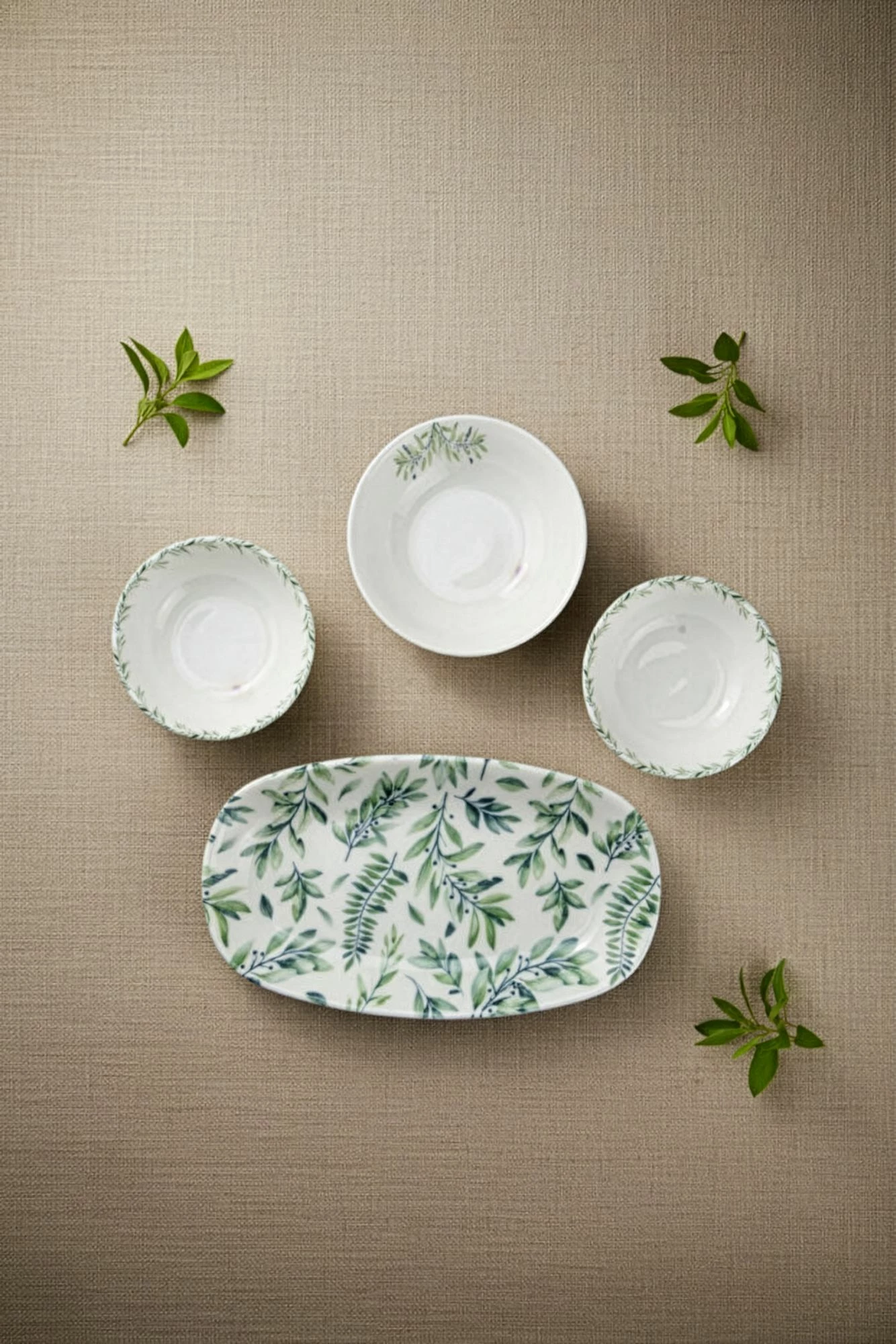 Set mëngjesi 14 pjesësh Hermia Concept, KH Moderna Leaf