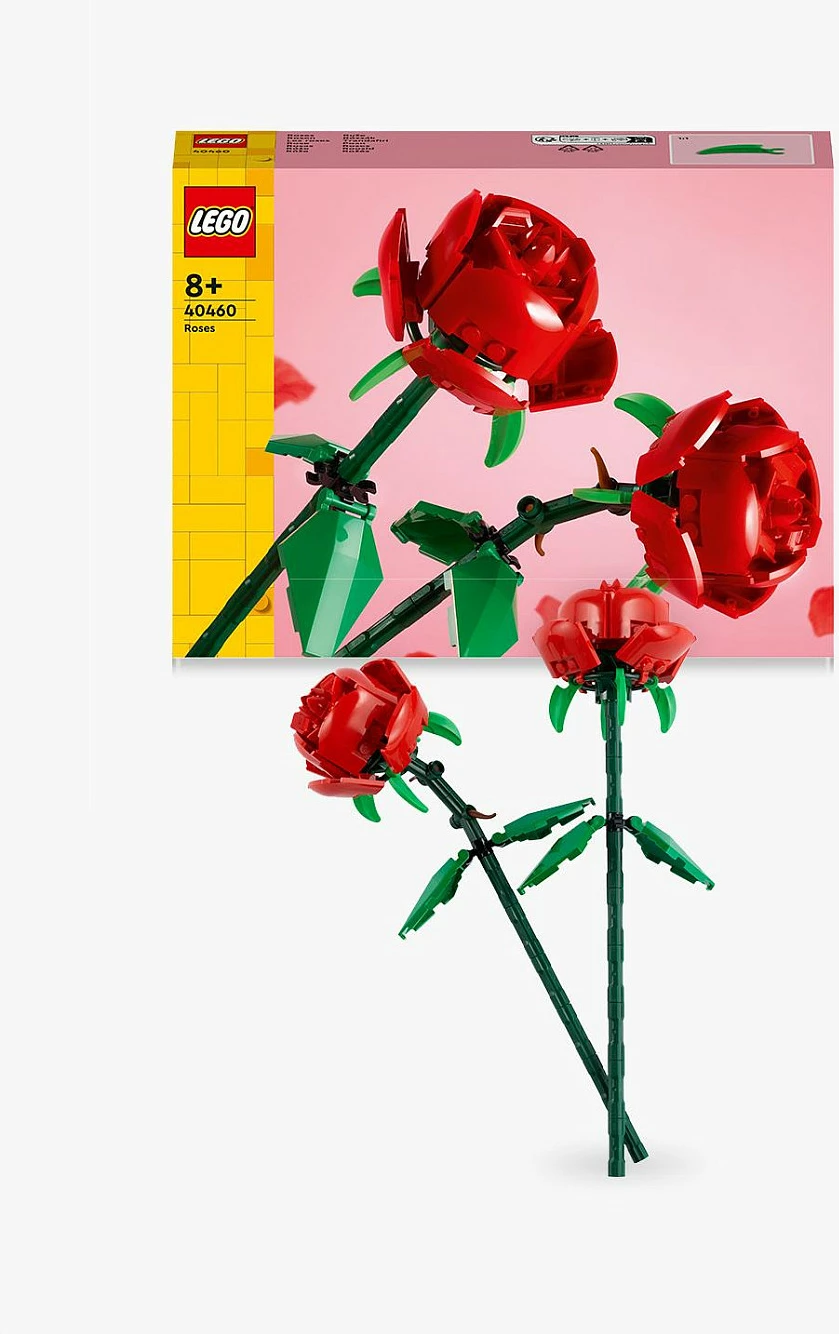 Set ndërtimi LEGO Iconic Roses, 120 pjesë, shumëngjyrëshe