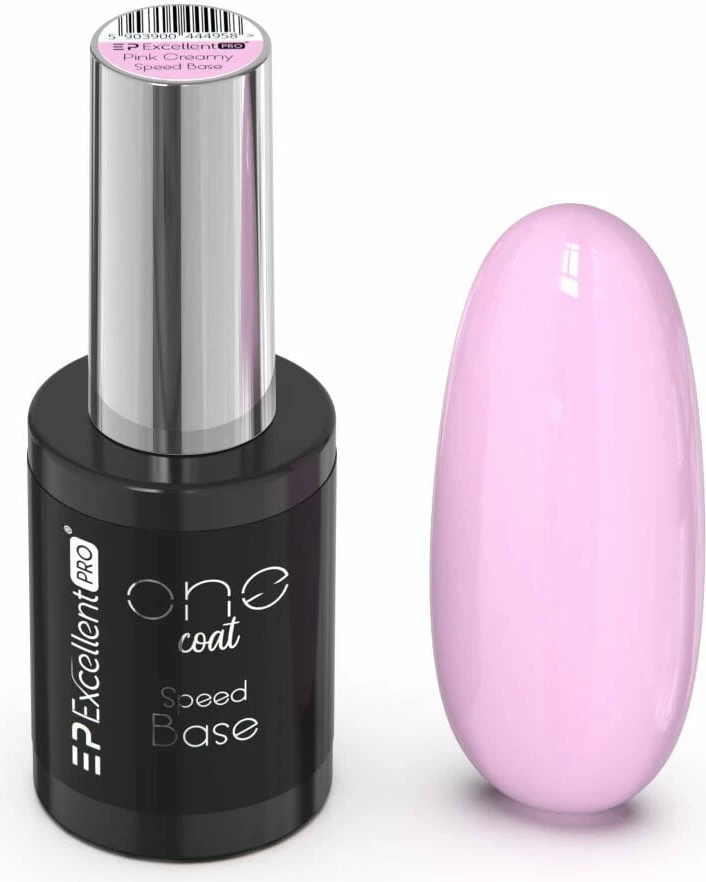 Bazë hibride për thonj për femra Excellent PRO One Coat Speed Base Hybrid Covering Base Pink Creamy, 11g