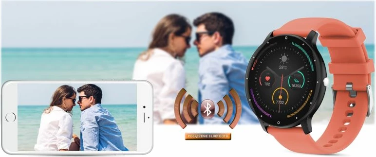 Smartwatch Gravity për meshkuj, e zezë