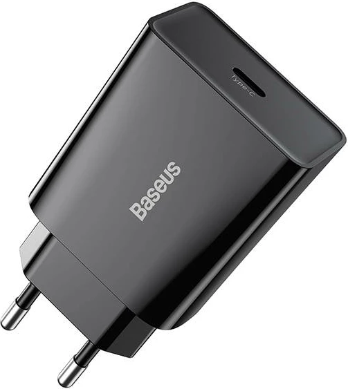 Karikues i shpejtë Baseus Speed Mini Quick Charger 1C, 20W, USB-C, i zi