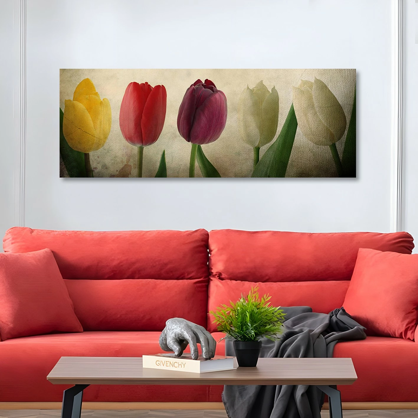 Pikturë dekorative në kanavacë, shumëngjyrëshe, Wallity KNV4419_3080, 30x80cm
