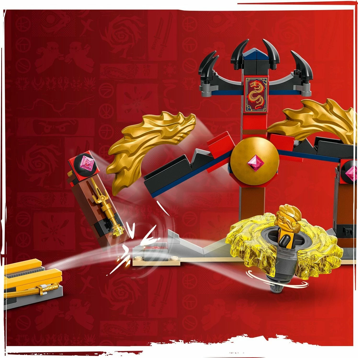 Set ndërtimi LEGO NINJAGO Dragon Spinjitzu Battle Pack 71826, 186 copë, 6+
