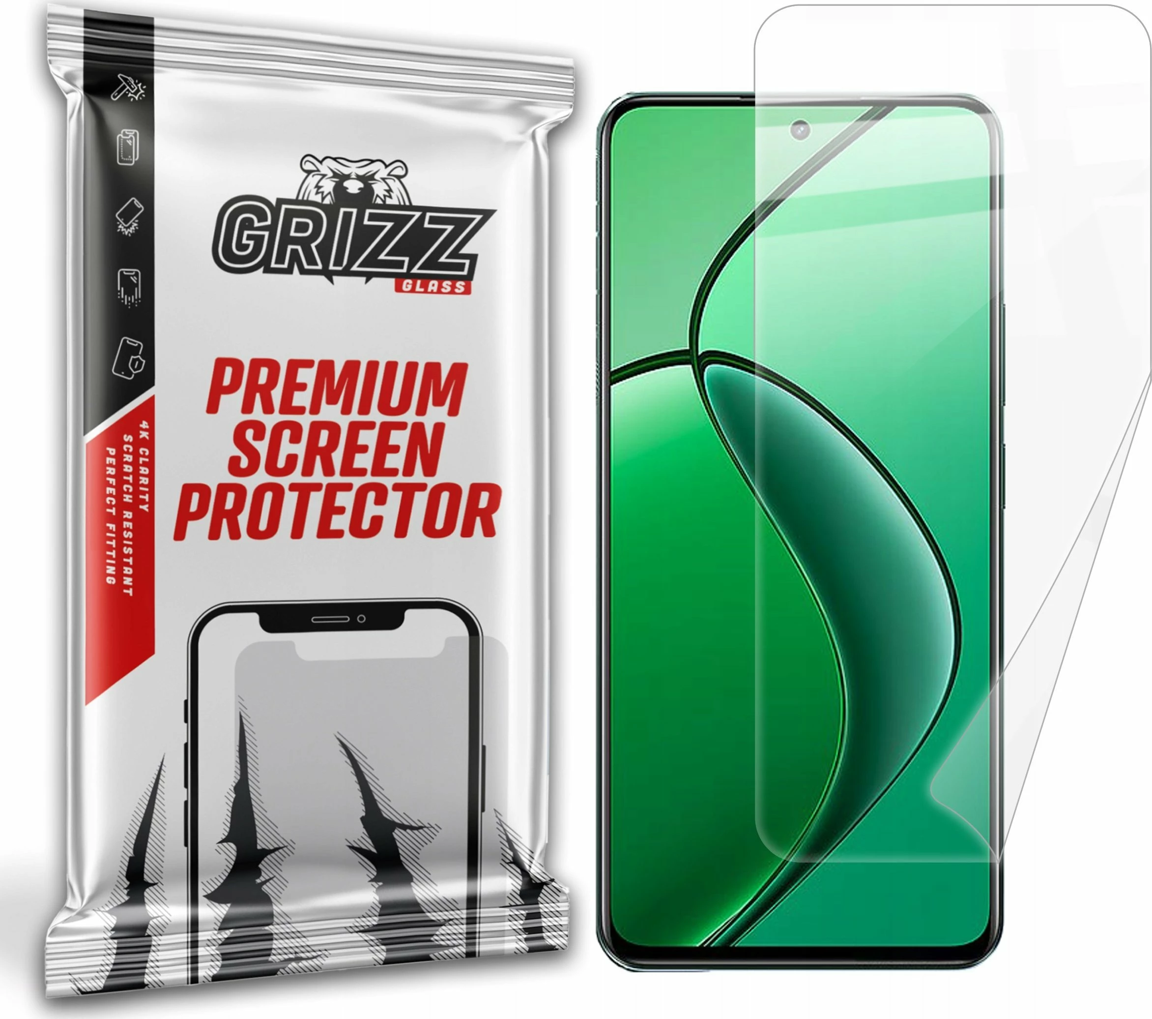 Film mbrojtës qeramik GrizzGlass CeramicFilm për Realme 13 4G, transparente, 1 copë