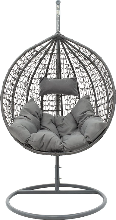 Karrige varëse për kopsht, ngjyrë gri, 106x103x200 cm