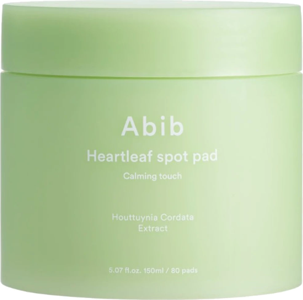 Copa të lagura për fytyrë Abib Heartleaf Spot Pad Calming Touch për femra, 80 copa