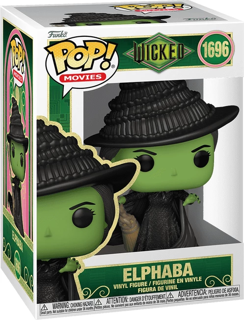 Figurinë koleksionuese Funko POP! Movies Wicked Elphaba, vinyl, e zezë/jeshile