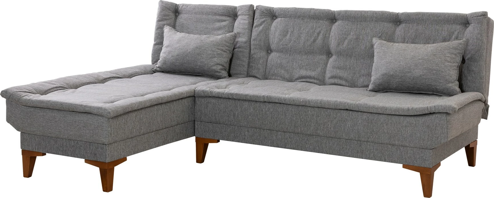 Kënd divan-krevat Atelier del Sofa, Santo majtas, ngjyrë gri
