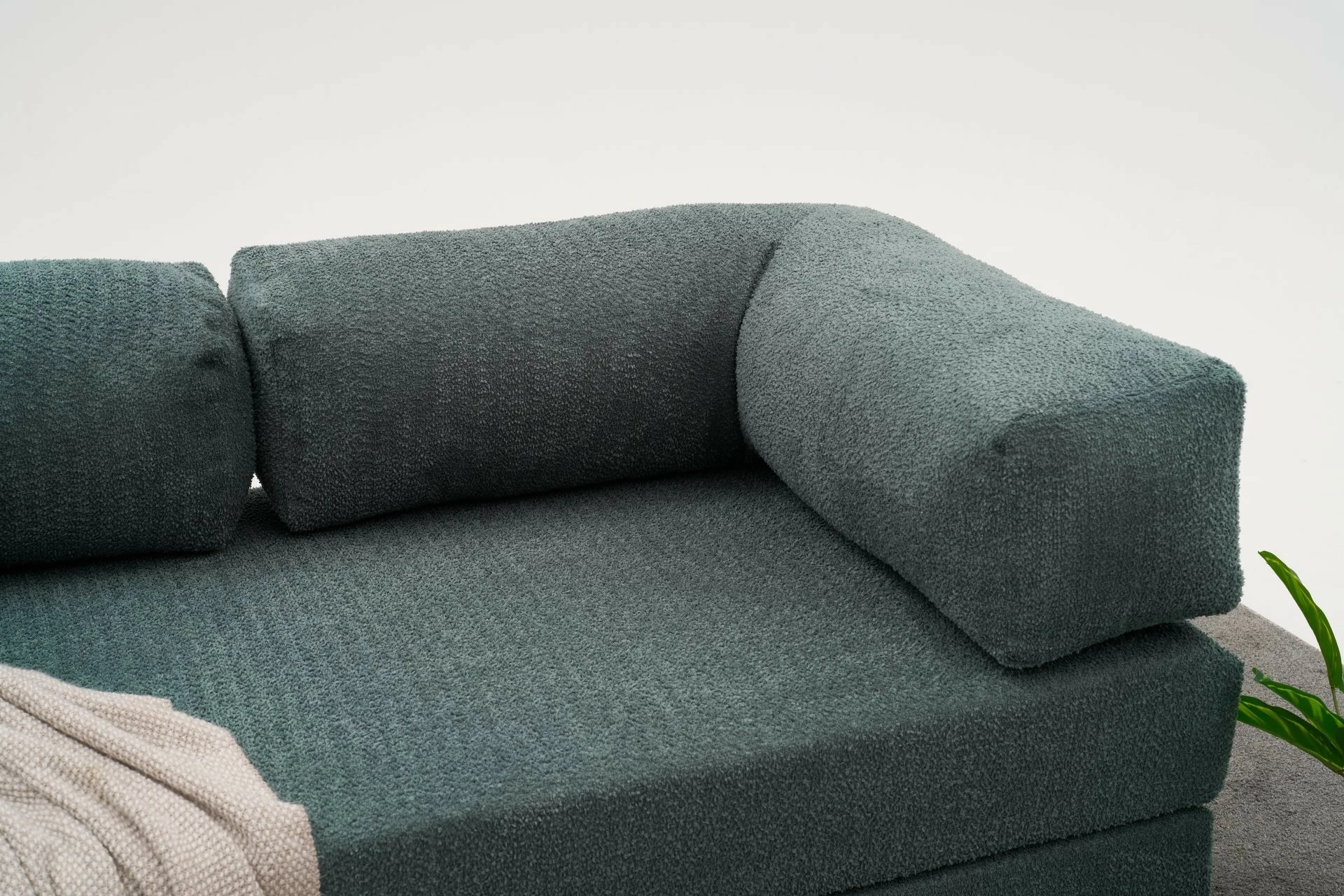 Divan treshe Atelier del Sofa, Comfort, ngjyrë e gjelbër